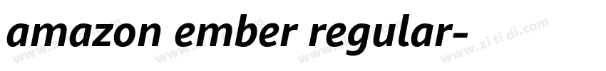 amazon ember regular字体转换